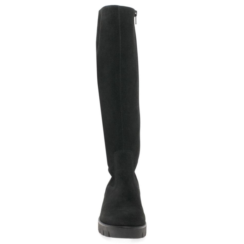 Bram( M) Bottes Longues Femme Nubuck Noir Gabor | Exclusif